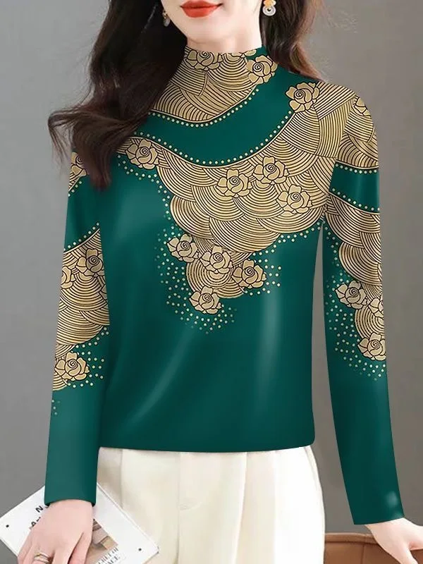 Fashionable Thickened Fleece Long Sleeve T-Shirt Women's Mom Versatile Belly Concealing Trendy Print Top Casual Slim Fit Warm...
Fashionable Thickened Fleece Long Sleeve T-Shirt Women's Mom Versatile Belly Concealing Trendy Print Top Casual Slim Fit Warm...