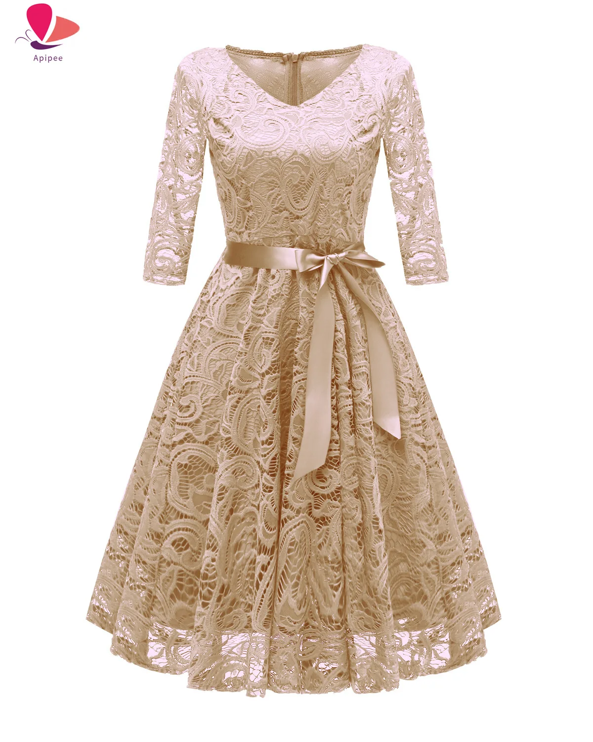 Evening Party Date Women Hollow Out Floral Lace A line Dress Office Lady Spring Autumn Party Basic Dresses
Evening Party Date Women Hollow Out Floral Lace A line Dress Office Lady Spring Autumn Party Basic Dresses