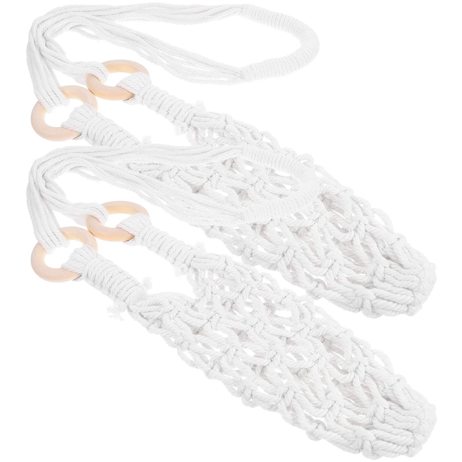 2 Pcs Pendant Decorative Hanging Basket Cotton Bag White 74cm Rustic Home Decor Kitchen Storage Vegetable Basket
2 Pcs Pendant Decorative Hanging Basket Cotton Bag White 74cm Rustic Home Decor Kitchen Storage Vegetable Basket