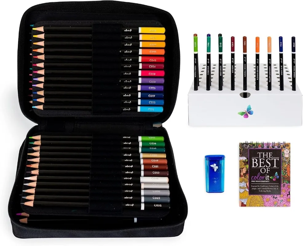 72 Colored Pencils for Artists - Art Tools for Coloring, Drawing & Sketching - Comes with Travel Case, Sharpener & Holde
72 Colored Pencils for Artists - Art Tools for Coloring, Drawing & Sketching - Comes with Travel Case, Sharpener & Holde