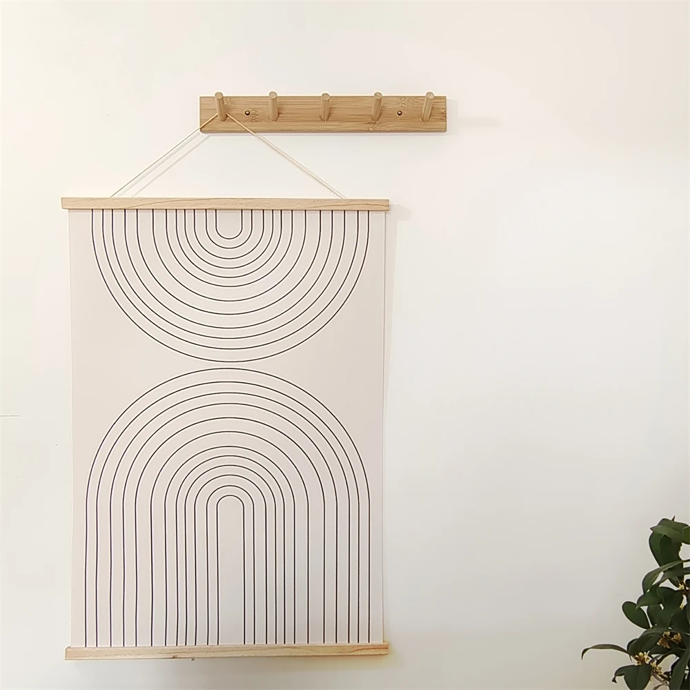 Modern Minimalist Industrial Style Abstract Line Wood Hanging Scroll Painting Posters Wall Art for Kids Living Room Home Decor
Modern Minimalist Industrial Style Abstract Line Wood Hanging Scroll Painting Posters Wall Art for Kids Living Room Home Decor