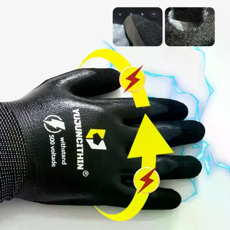 1 Pair Ultra-thin Safety Electrician Gloves 400/500V Insulated Working Gloves Nitrile Anti Electric Shock Gloves
1 Pair Ultra-thin Safety Electrician Gloves 400/500V Insulated Working Gloves Nitrile Anti Electric Shock Gloves