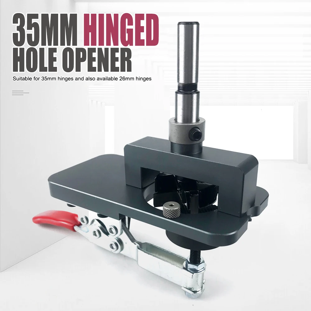 Woodworking Hole Drilling Guide Locator 35mm Hinge Boring Jig with Fixture Aluminum Alloy Hole Opener Template Door Cabinets
Woodworking Hole Drilling Guide Locator 35mm Hinge Boring Jig with Fixture Aluminum Alloy Hole Opener Template Door Cabinets