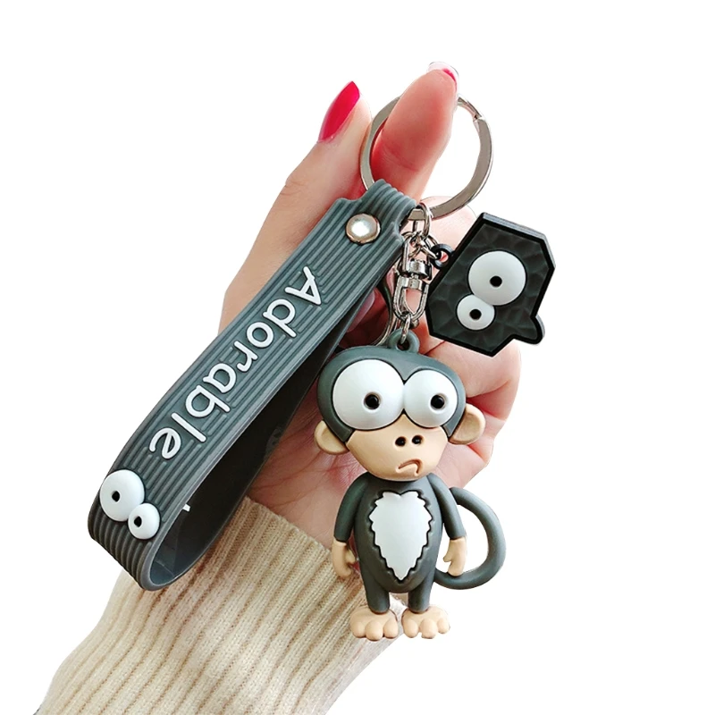 X5XA Cartoon Monkey Keychains Silicone for Key Chain Lovers for Men Women Handbag Ornaments Bag Hanging for Key Rings
X5XA Cartoon Monkey Keychains Silicone for Key Chain Lovers for Men Women Handbag Ornaments Bag Hanging for Key Rings
