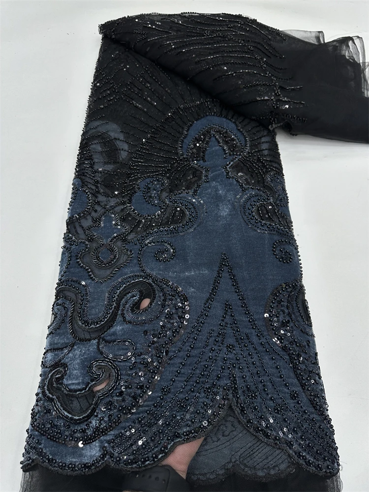2026 High-End African Groom Embroidered Beaded Lace Fabric Nigeria Sequins Custom Lace Fabric Party Wedding Dress Sewing
2026 High-End African Groom Embroidered Beaded Lace Fabric Nigeria Sequins Custom Lace Fabric Party Wedding Dress Sewing