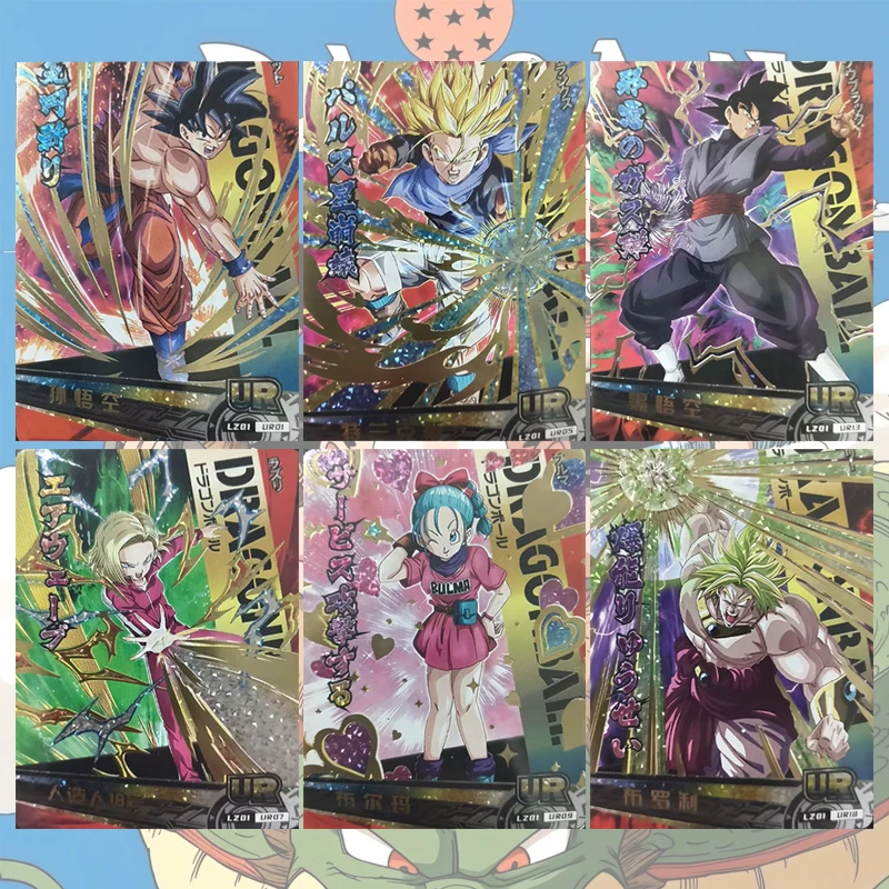 Коллекционные карточки Anime Dragon Ball UR: Сон Гоку, Вегета, Ив, Транкс, Фриза, Броли. Подарки на Рождество и День рождения, детские игрушки.
Коллекционные карточки Anime Dragon Ball UR: Сон Гоку, Вегета, Ив, Транкс, Фриза, Броли. Подарки на Рождество и День рождения, детские игрушки.