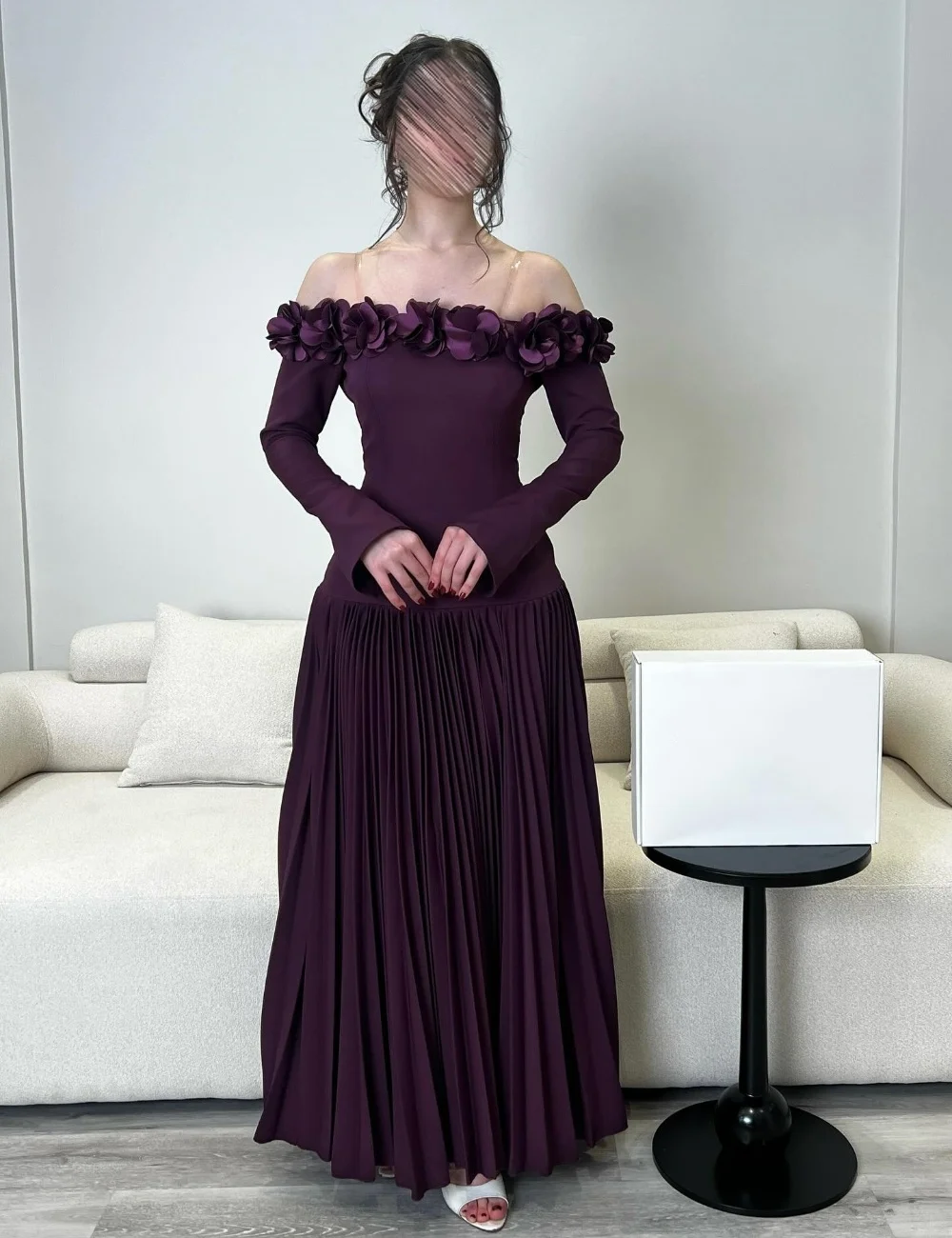 Customized Matching Exquisite Jersey Pleat Handmade Flower Draped A-line Off-the-shoulder Long Dresses Evening Dresses Elegant
Customized Matching Exquisite Jersey Pleat Handmade Flower Draped A-line Off-the-shoulder Long Dresses Evening Dresses Elegant