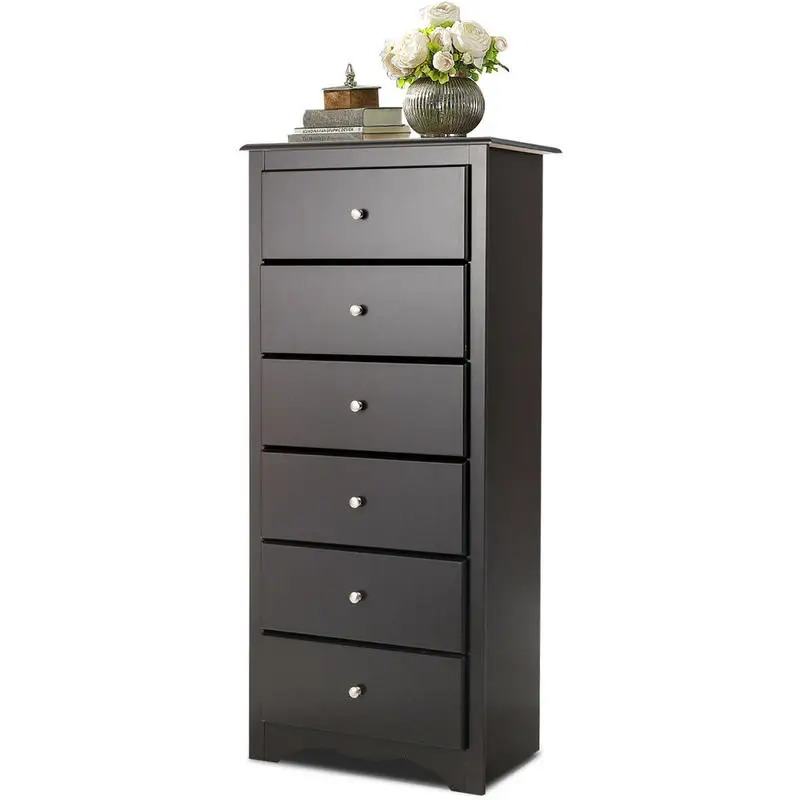 6 Drawer Chest with Mental Knobs for Living Room-Brown
6 Drawer Chest with Mental Knobs for Living Room-Brown