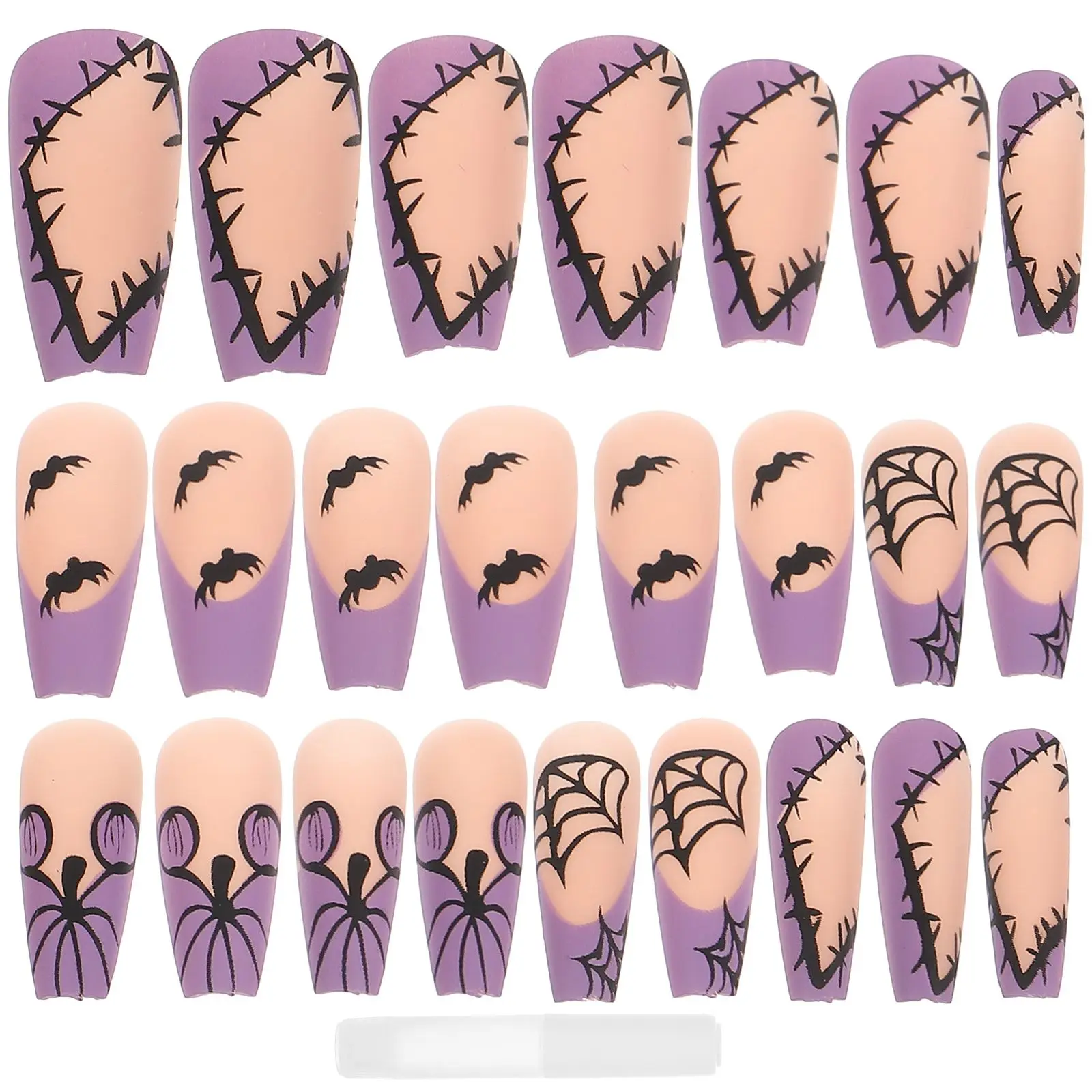 24 Pcs False Nails Halloween Press On Charm Environmental Resin Fake Nail Supplies Manicure Artificial
24 Pcs False Nails Halloween Press On Charm Environmental Resin Fake Nail Supplies Manicure Artificial