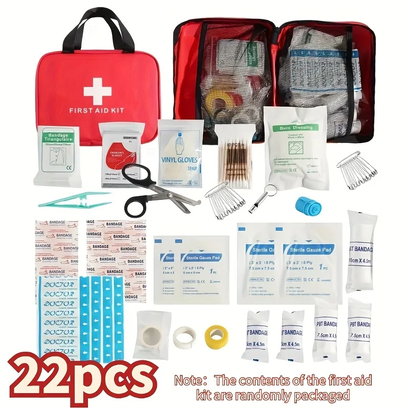 Complete First Aid Kit for Home, Car,Camping & Hiking – Essential Emergency Supplies with Scissors & Tweezers–Portable & Durable
Complete First Aid Kit for Home, Car,Camping & Hiking – Essential Emergency Supplies with Scissors & Tweezers–Portable & Durable