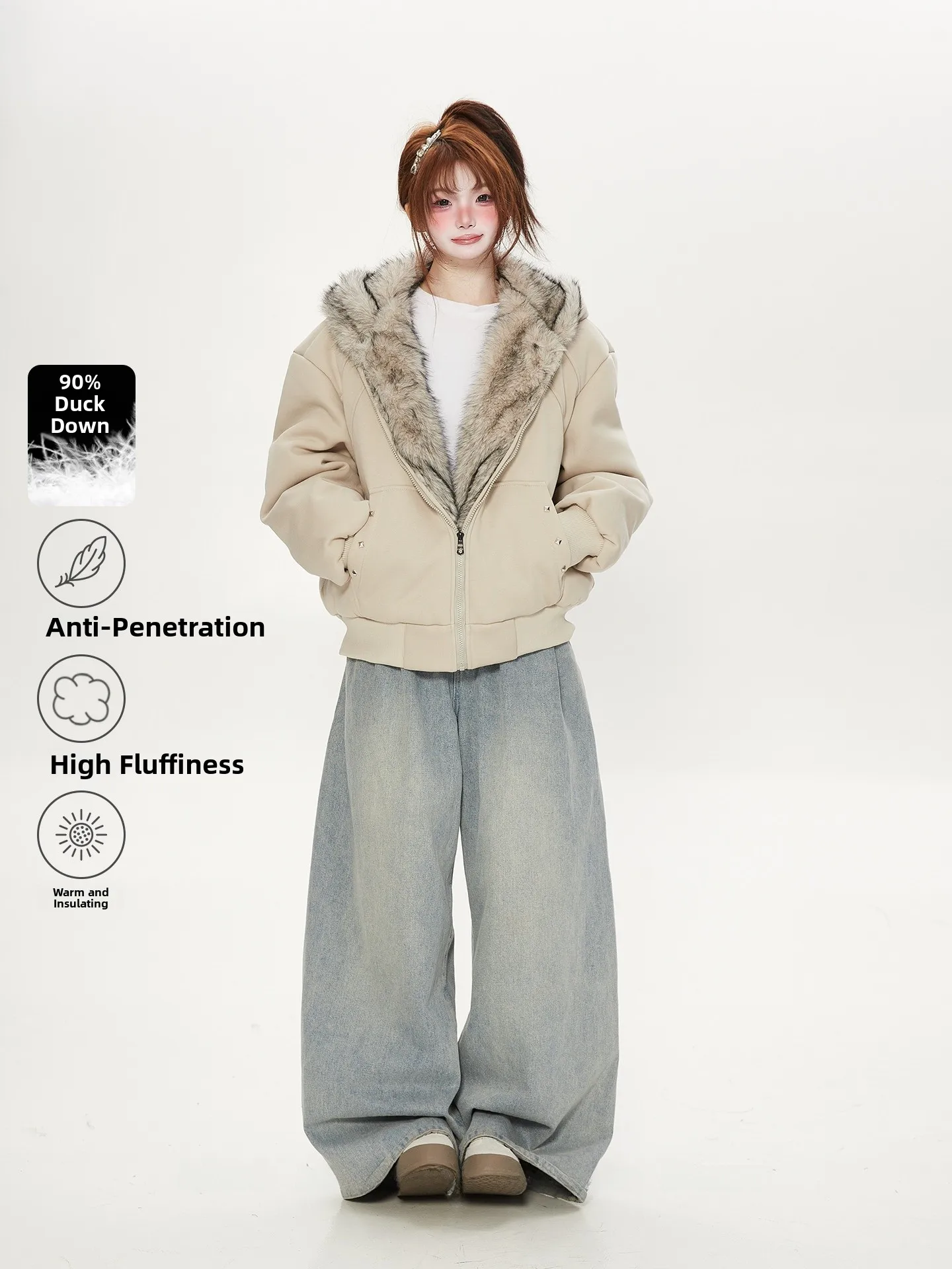 Женское зимнее пальто American Sle Thiened Down Jaet с капюшоном Du Feather, хлопковая одежда с меховым воротником, верхняя одежда для пар
Женское зимнее пальто American Sle Thiened Down Jaet с капюшоном Du Feather, хлопковая одежда с меховым воротником, верхняя одежда для пар