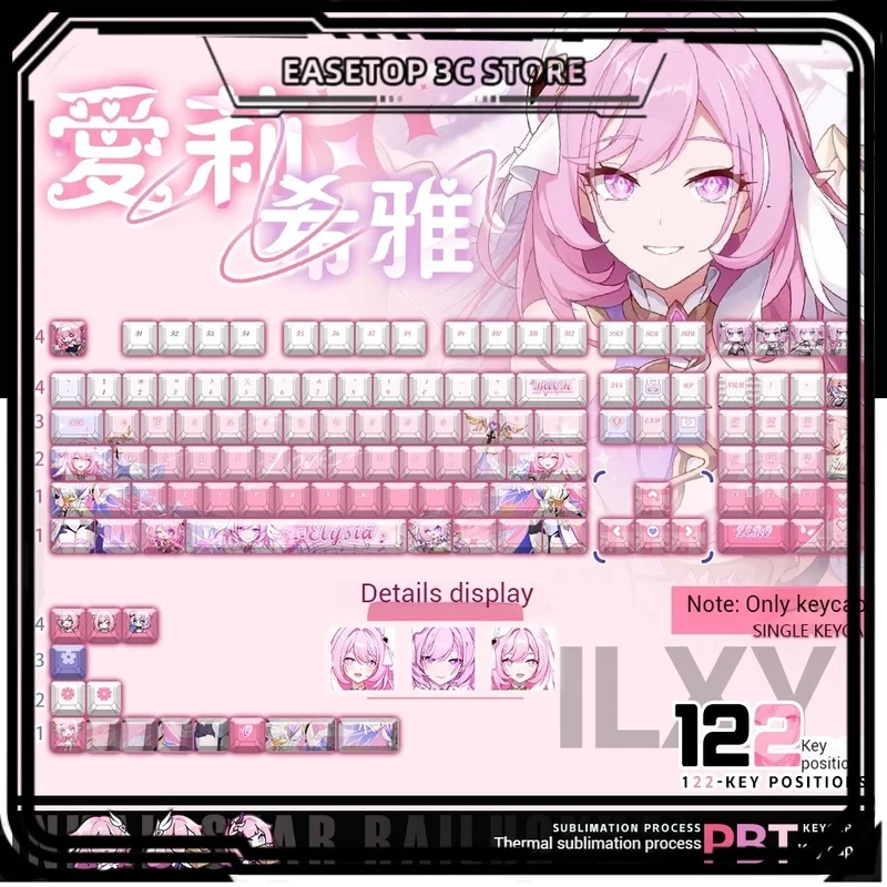 Honkai Impact Elysia Keycaps Game Theme Pbt Cherry Profile 122keys Thermal Sublimation Front Side Engrave Personalized Keycaps
Honkai Impact Elysia Keycaps Game Theme Pbt Cherry Profile 122keys Thermal Sublimation Front Side Engrave Personalized Keycaps