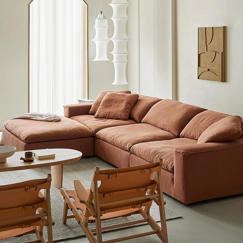 *Cloud Fabric Wabi-Sabi Style Sectional Sofa Set Simple Tofu Block Design for Living Room Linen Modular Combination
*Cloud Fabric Wabi-Sabi Style Sectional Sofa Set Simple Tofu Block Design for Living Room Linen Modular Combination