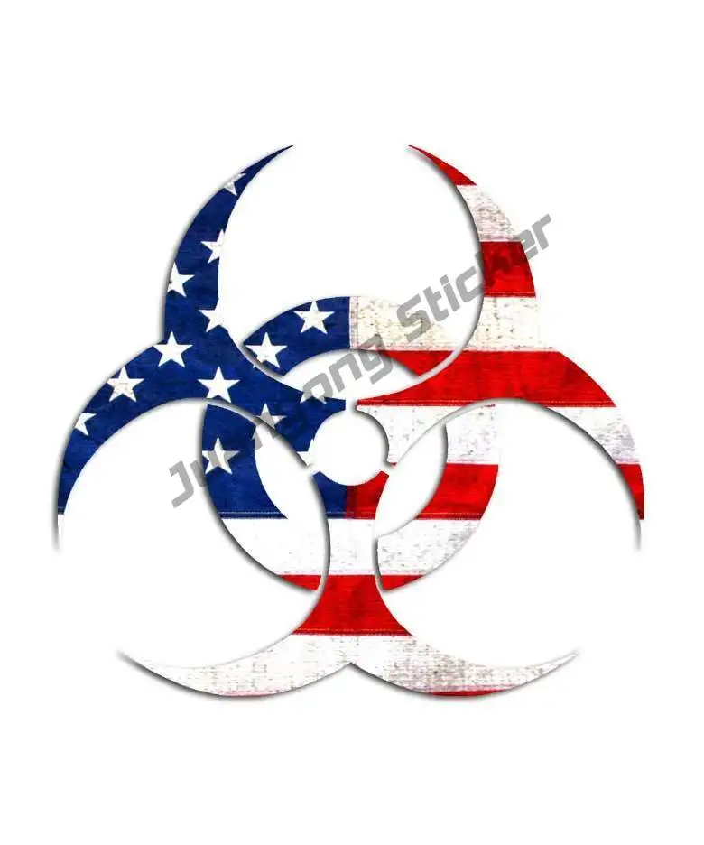 American Flag Biohazard Sticker - Toxic Nuclear Zombie Decal USA Motorhome Caravan Travel Trailer Decals Decor Creative Sticker
American Flag Biohazard Sticker - Toxic Nuclear Zombie Decal USA Motorhome Caravan Travel Trailer Decals Decor Creative Sticker