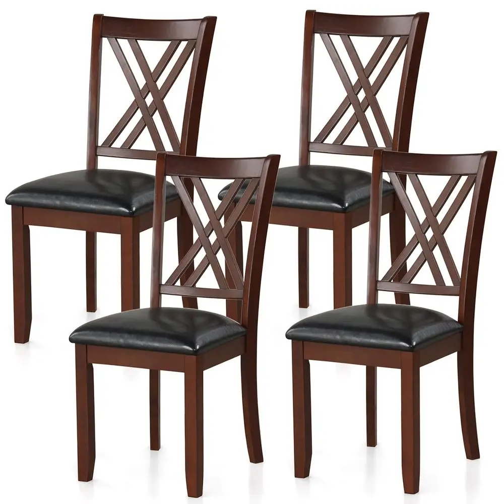 holstered Dining Chairs Set of 4, Vintage High Back Dining Room Chairs, Faux Leather Kitchen Chair with Solid Rubber Wood Leg
holstered Dining Chairs Set of 4, Vintage High Back Dining Room Chairs, Faux Leather Kitchen Chair with Solid Rubber Wood Leg