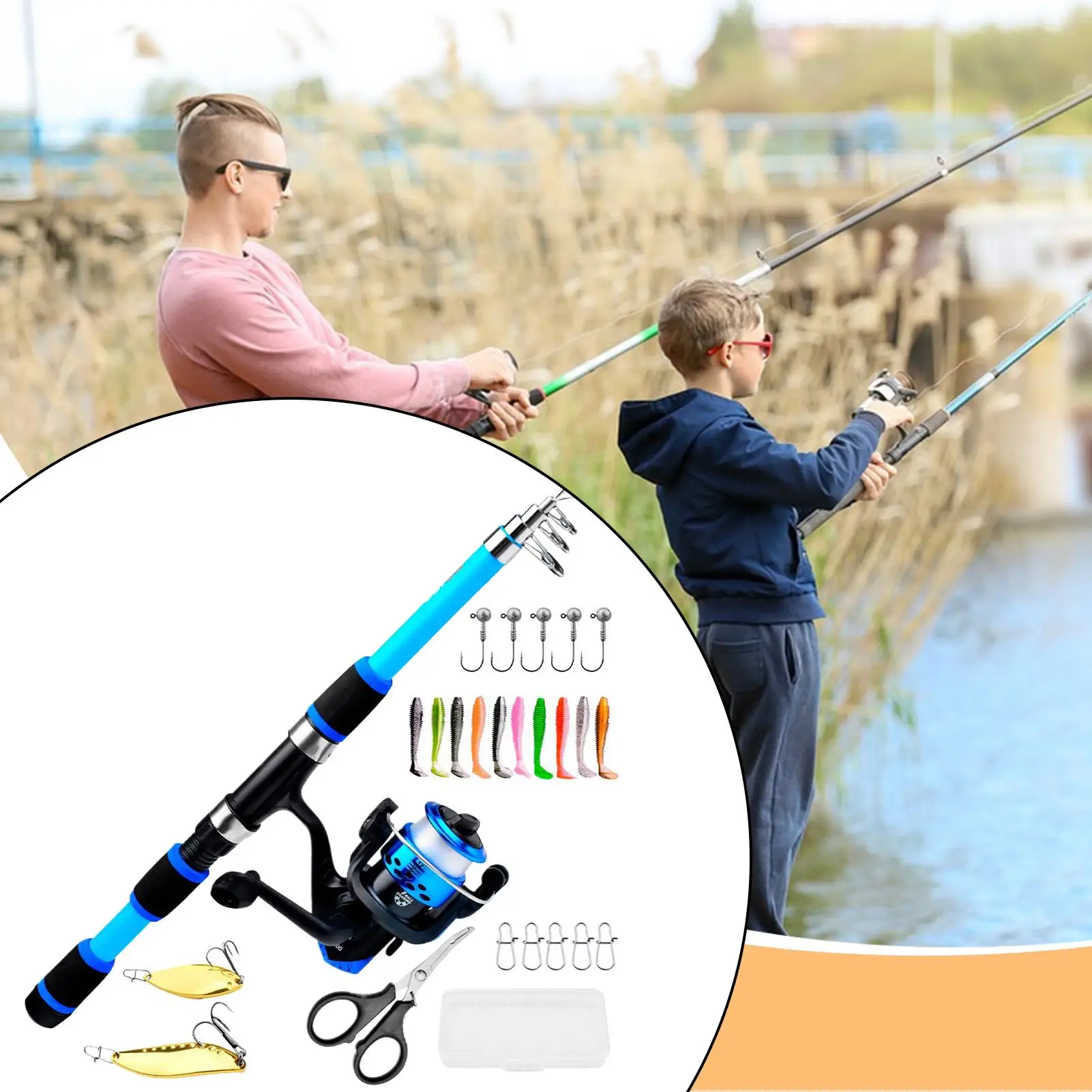 Childrens Fishing Pole Portable Telescopic Kids Fishing Poles Rod Combo Toys for Toddler Boy Girl Children Play Water Swimming
Childrens Fishing Pole Portable Telescopic Kids Fishing Poles Rod Combo Toys for Toddler Boy Girl Children Play Water Swimming