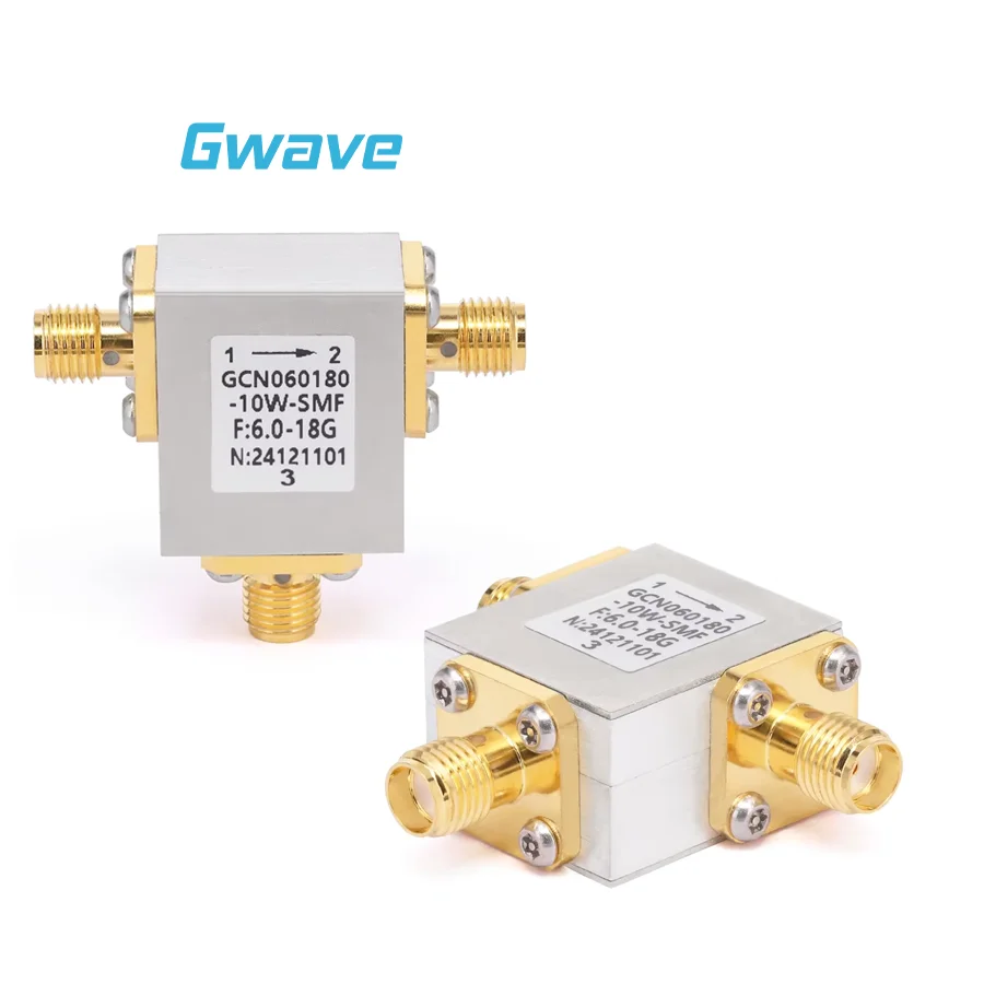 RF Circulator with 11dB Isolation 10 Watts and SMA Female from 6GHz to 18GHz
RF Circulator with 11dB Isolation 10 Watts and SMA Female from 6GHz to 18GHz