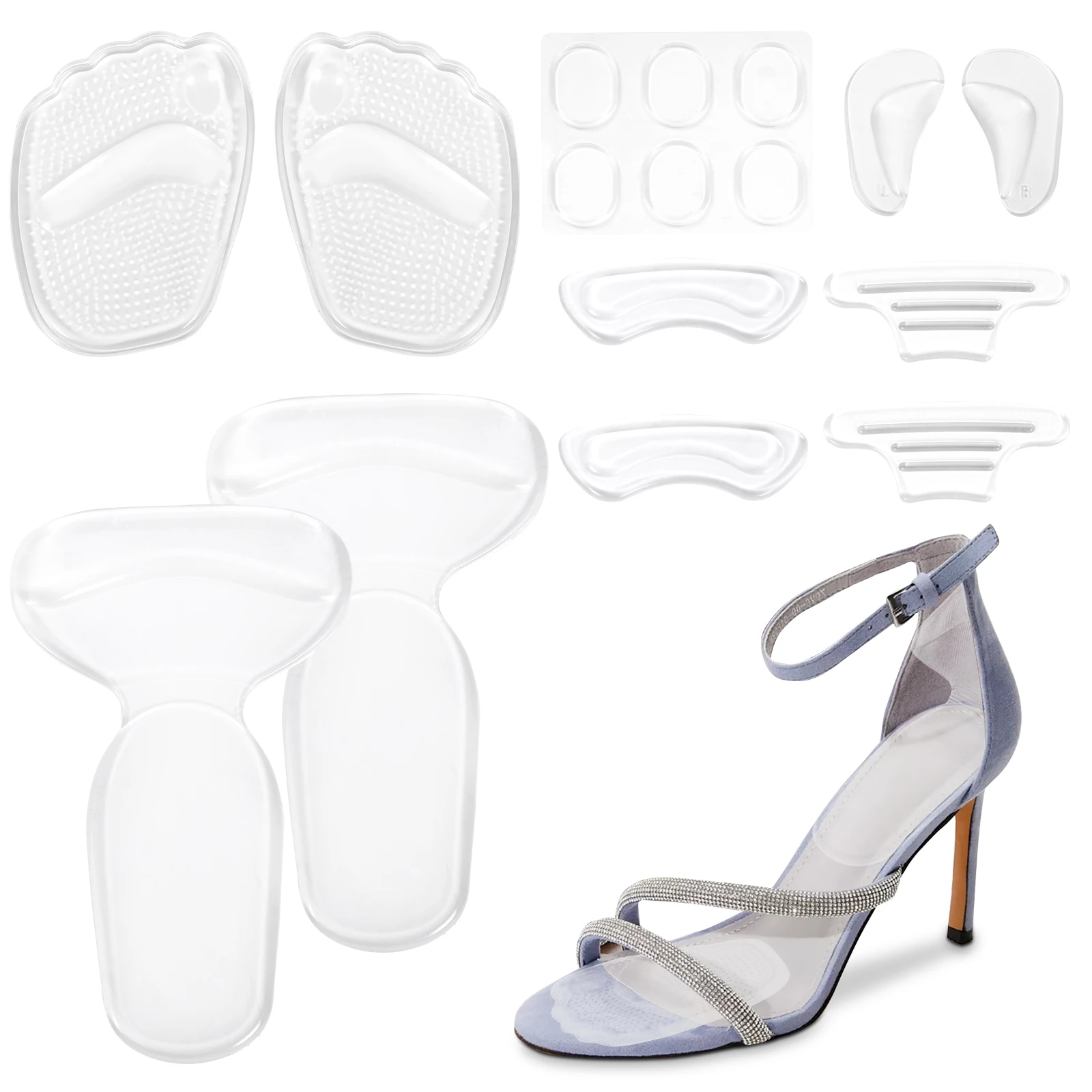 16/10Pcs Silicone Height Increase Insole Woman High heels Heel Lift Insert Soft Gel Pads Invisible Heightening Foot Pads
16/10Pcs Silicone Height Increase Insole Woman High heels Heel Lift Insert Soft Gel Pads Invisible Heightening Foot Pads