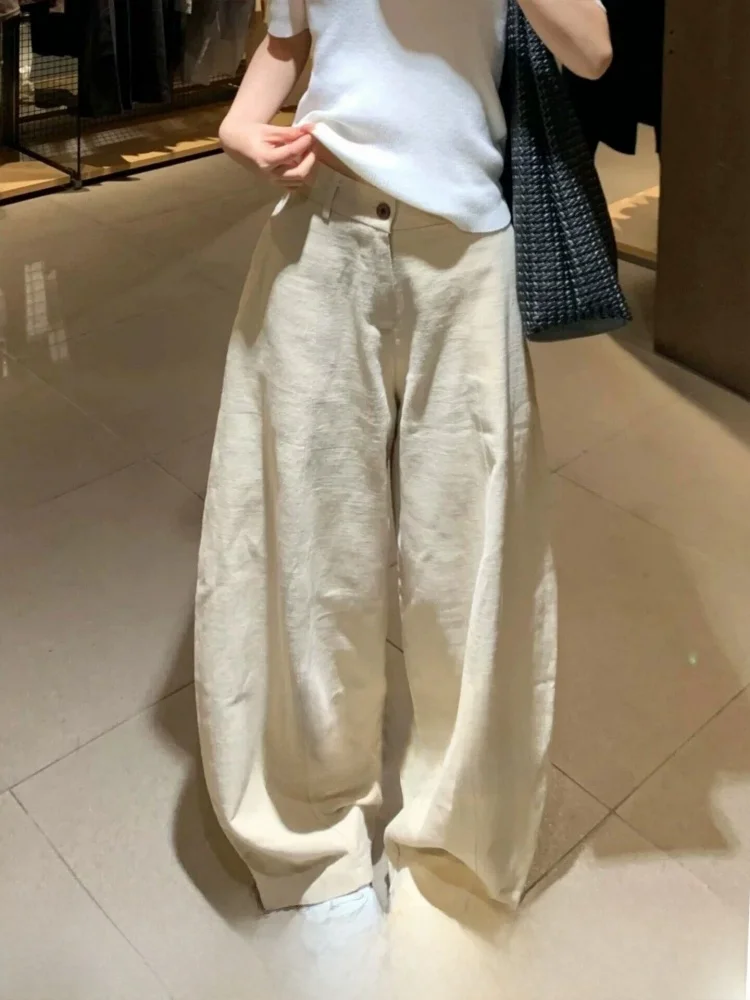Loose Casual Pants Wide Leg Slimming Straight Tube Floor-Length Pants High Waist Pocket Detail Comfortable Korean Style
Loose Casual Pants Wide Leg Slimming Straight Tube Floor-Length Pants High Waist Pocket Detail Comfortable Korean Style