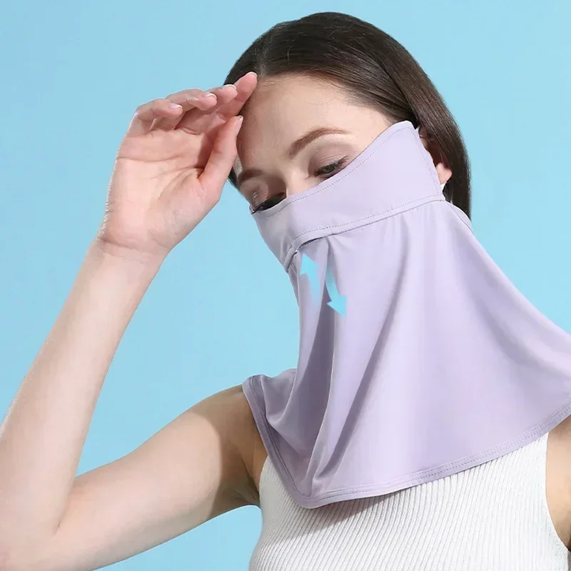 New Ice Silk UV-Proof Face Veil for Women Breathable Half Face Mask with Eye and Neck Protection Ideal for Outdoor Activities
New Ice Silk UV-Proof Face Veil for Women Breathable Half Face Mask with Eye and Neck Protection Ideal for Outdoor Activities