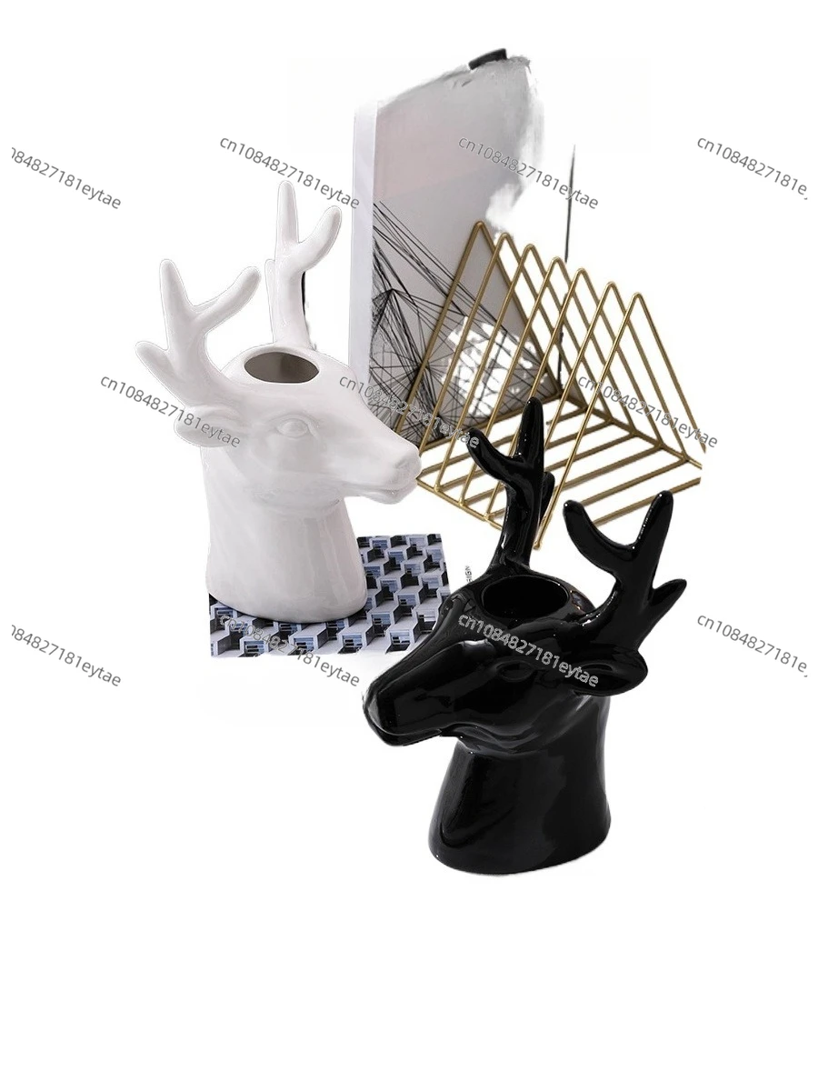Керамическая ваза в форме оленьей головы, имитация животного, для цветочных композиций, аксессуар для домашнего декора
Керамическая ваза в форме оленьей головы, имитация животного, для цветочных композиций, аксессуар для домашнего декора