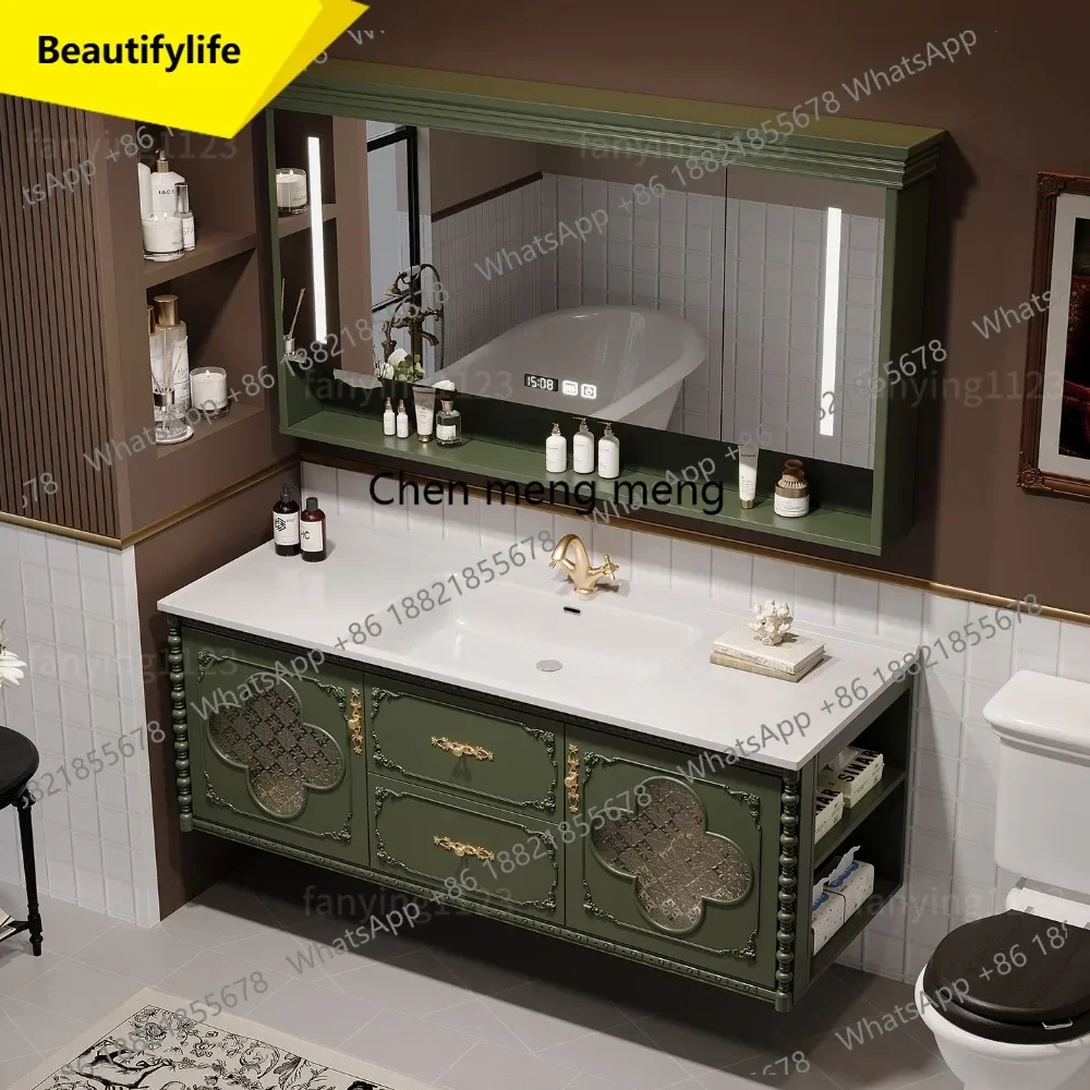 6239 Oak French retro bathroom cabinet combination washbasin hand washbasin ceramic integrated basin
6239 Oak French retro bathroom cabinet combination washbasin hand washbasin ceramic integrated basin