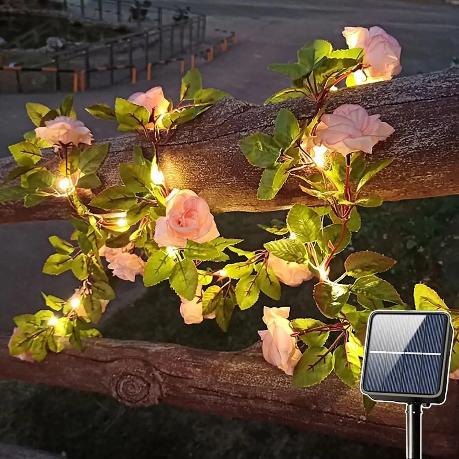 Solar Rose Vine String Light Outdoor Waterproof Flower Garland Light Solar Fairy Light Decor for Garden Fence Wedding Christmas
Solar Rose Vine String Light Outdoor Waterproof Flower Garland Light Solar Fairy Light Decor for Garden Fence Wedding Christmas