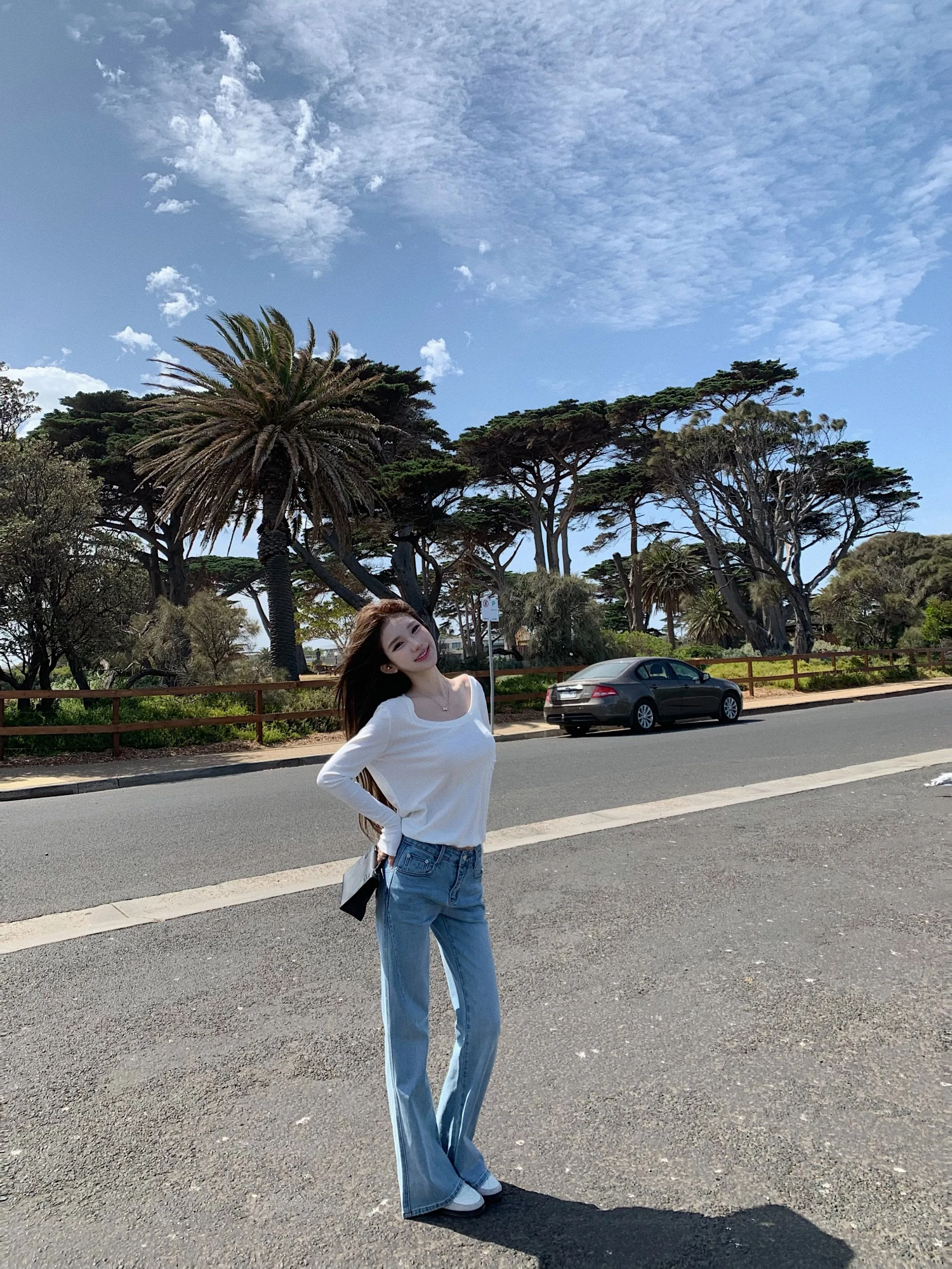 JMOP Vintage Light Blue Waed Denim Jeans Women's Spring Summer Mid-Low Waist Slimming Flared Long Trousers Straight Leg
JMOP Vintage Light Blue Waed Denim Jeans Women's Spring Summer Mid-Low Waist Slimming Flared Long Trousers Straight Leg