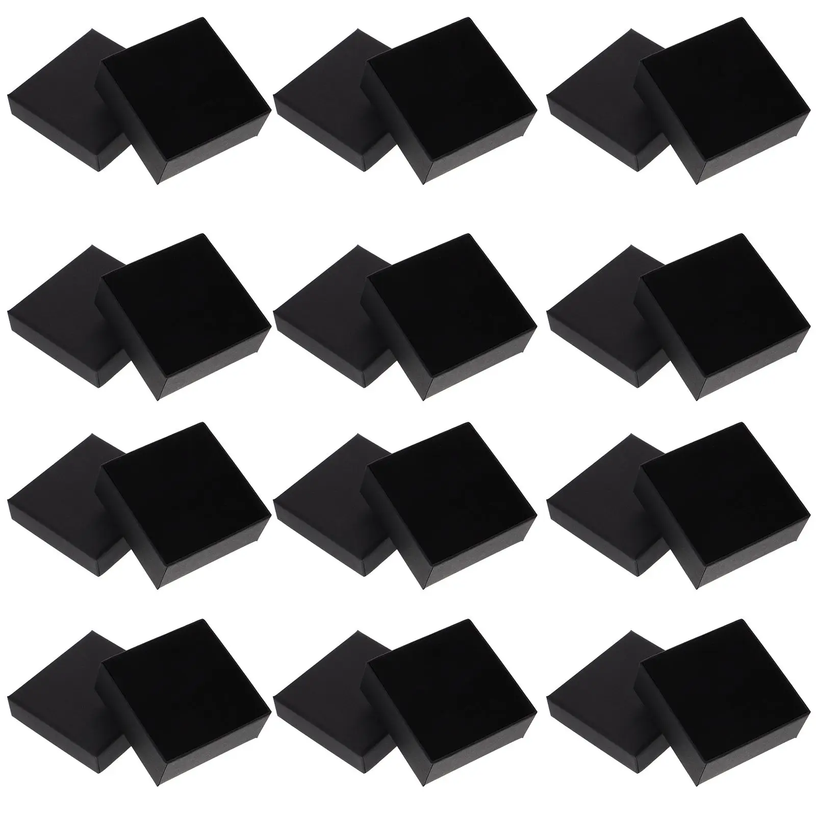 12 Pcs Jewelry Gift Boxes Necklace Packaging Black Cardboard Travel Pouch Bracelet Earring Storage Box
12 Pcs Jewelry Gift Boxes Necklace Packaging Black Cardboard Travel Pouch Bracelet Earring Storage Box
