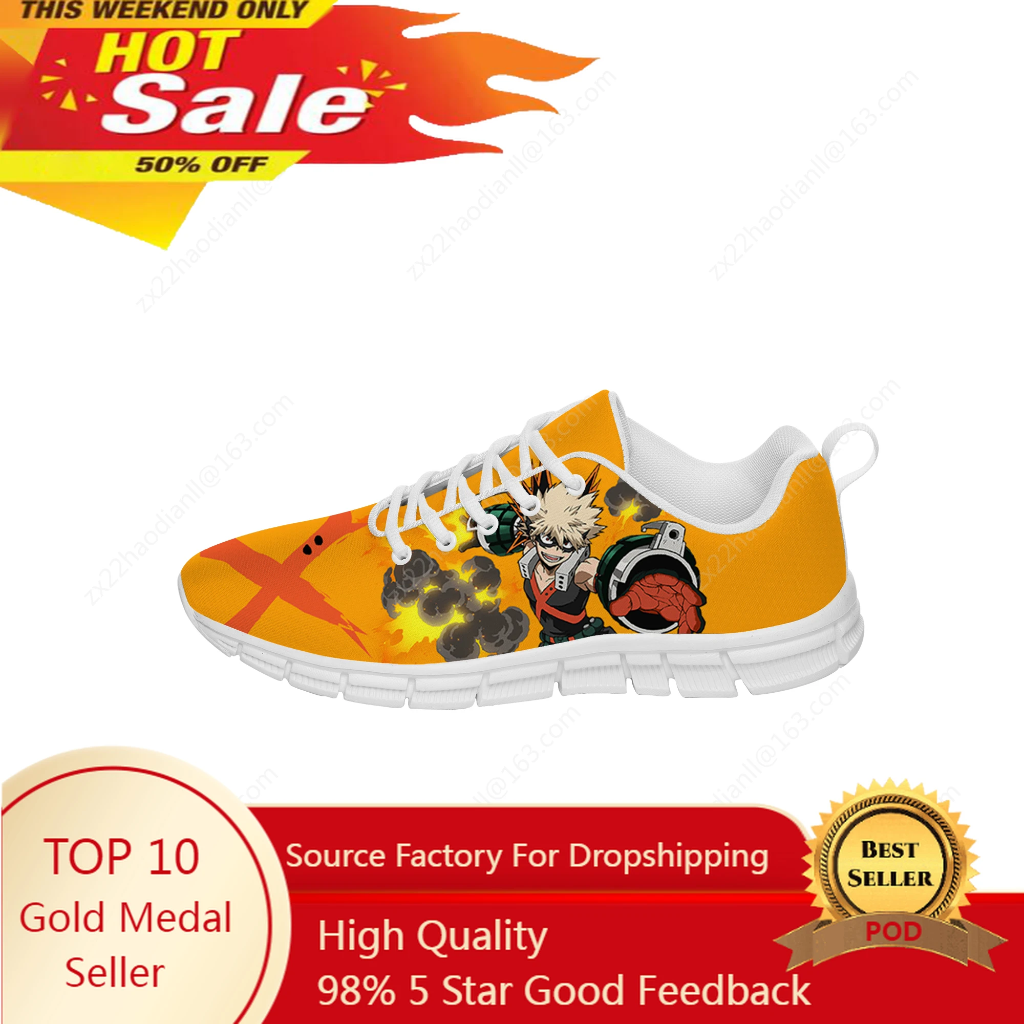 Anime My Hero Academia Bakugou Katsuki White Sneakers Mens Womens Teenager Casual Cloth Shoes Canvas 3D Print Lightweight Shoe
Anime My Hero Academia Bakugou Katsuki White Sneakers Mens Womens Teenager Casual Cloth Shoes Canvas 3D Print Lightweight Shoe