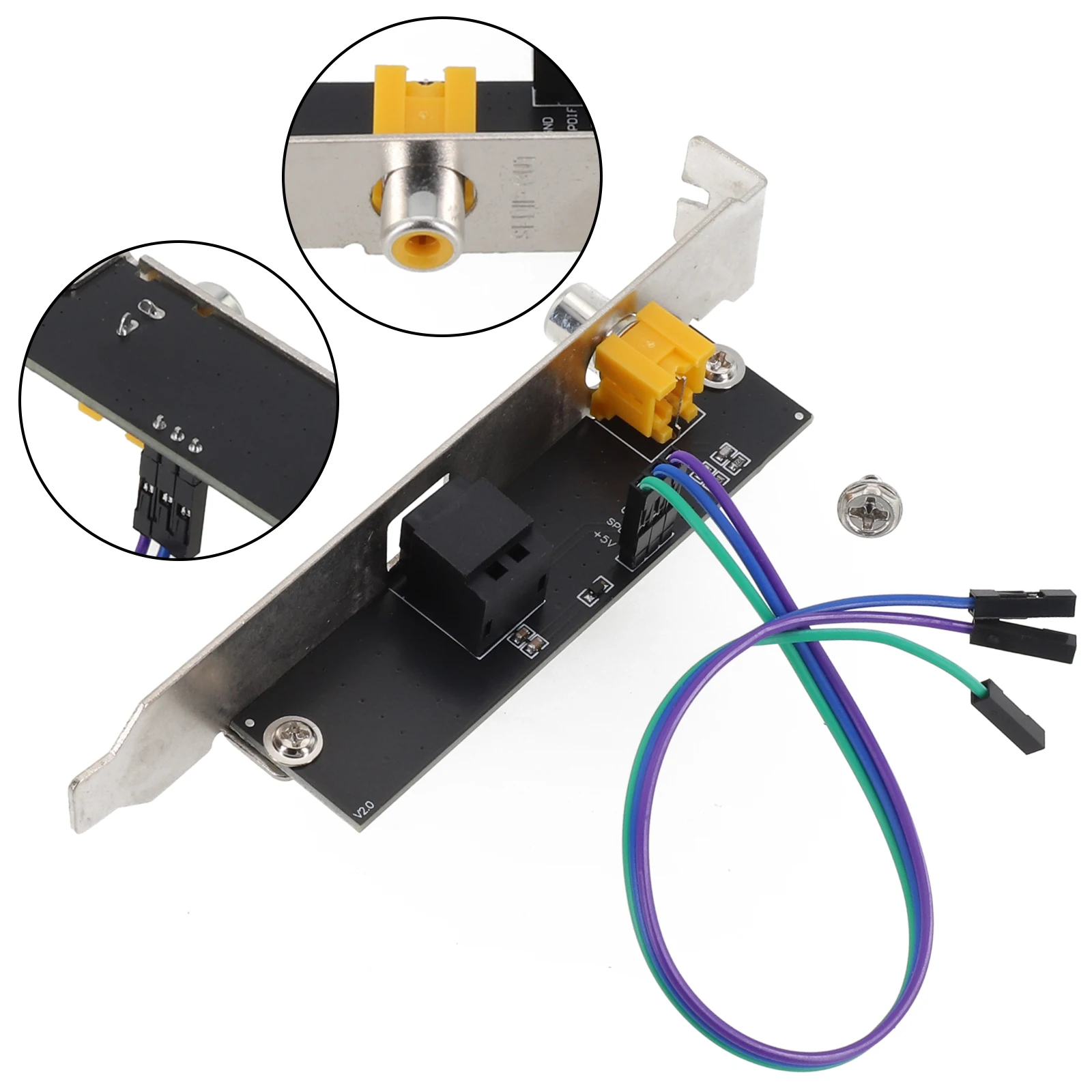 24Bit 192Khz Daughter Card SPDIF Gold-plated Interface Optical Fiber Coaxial Daughter Card AC3 Digital Baffle Cable Bracket
24Bit 192Khz Daughter Card SPDIF Gold-plated Interface Optical Fiber Coaxial Daughter Card AC3 Digital Baffle Cable Bracket
