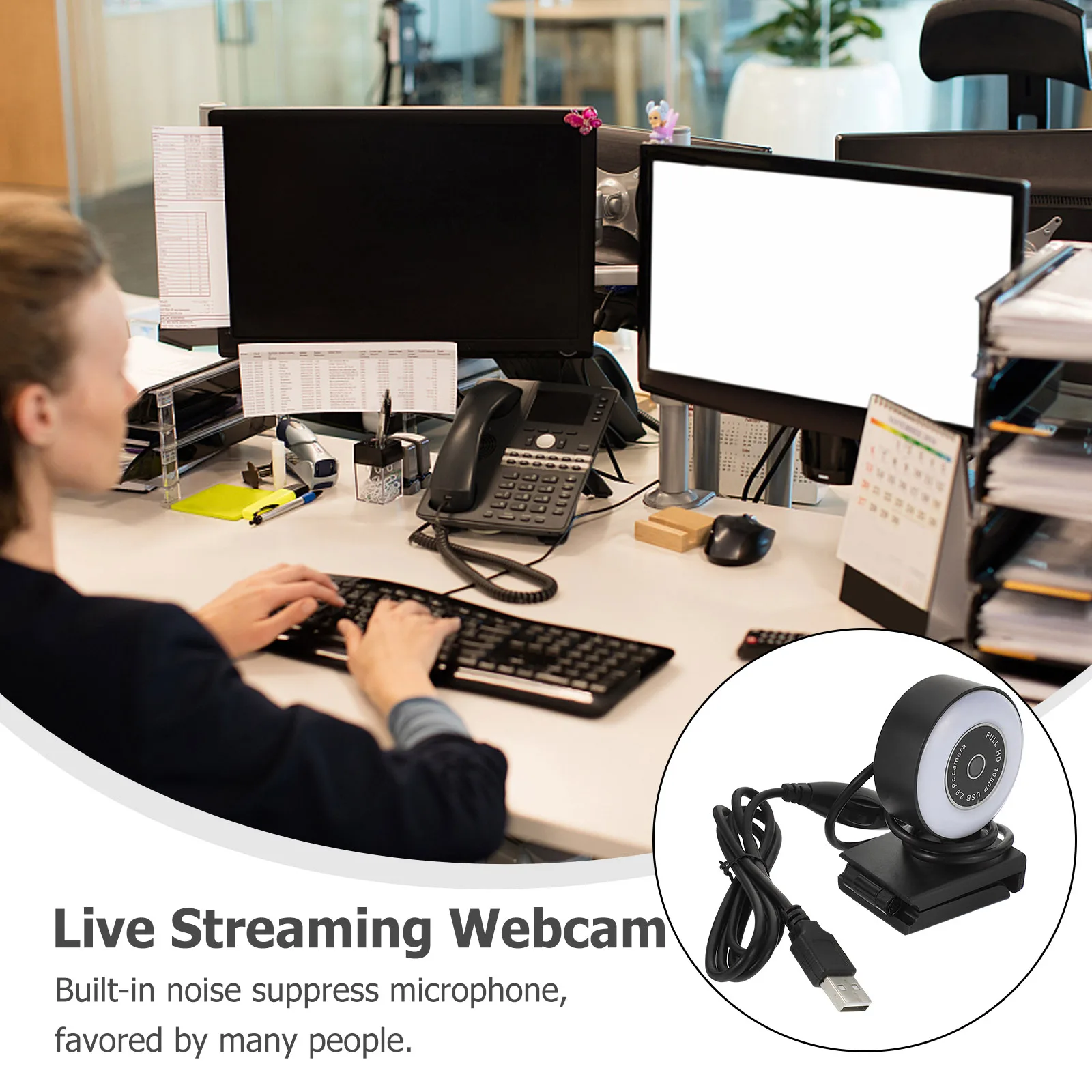 Компьютерная камера 1080p с фиксированным фокусом, широкоугольный светодиодный микрофон с шумоподавлением, прямая трансляция, офисная веб-камера
Компьютерная камера 1080p с фиксированным фокусом, широкоугольный светодиодный микрофон с шумоподавлением, прямая трансляция, офисная веб-камера