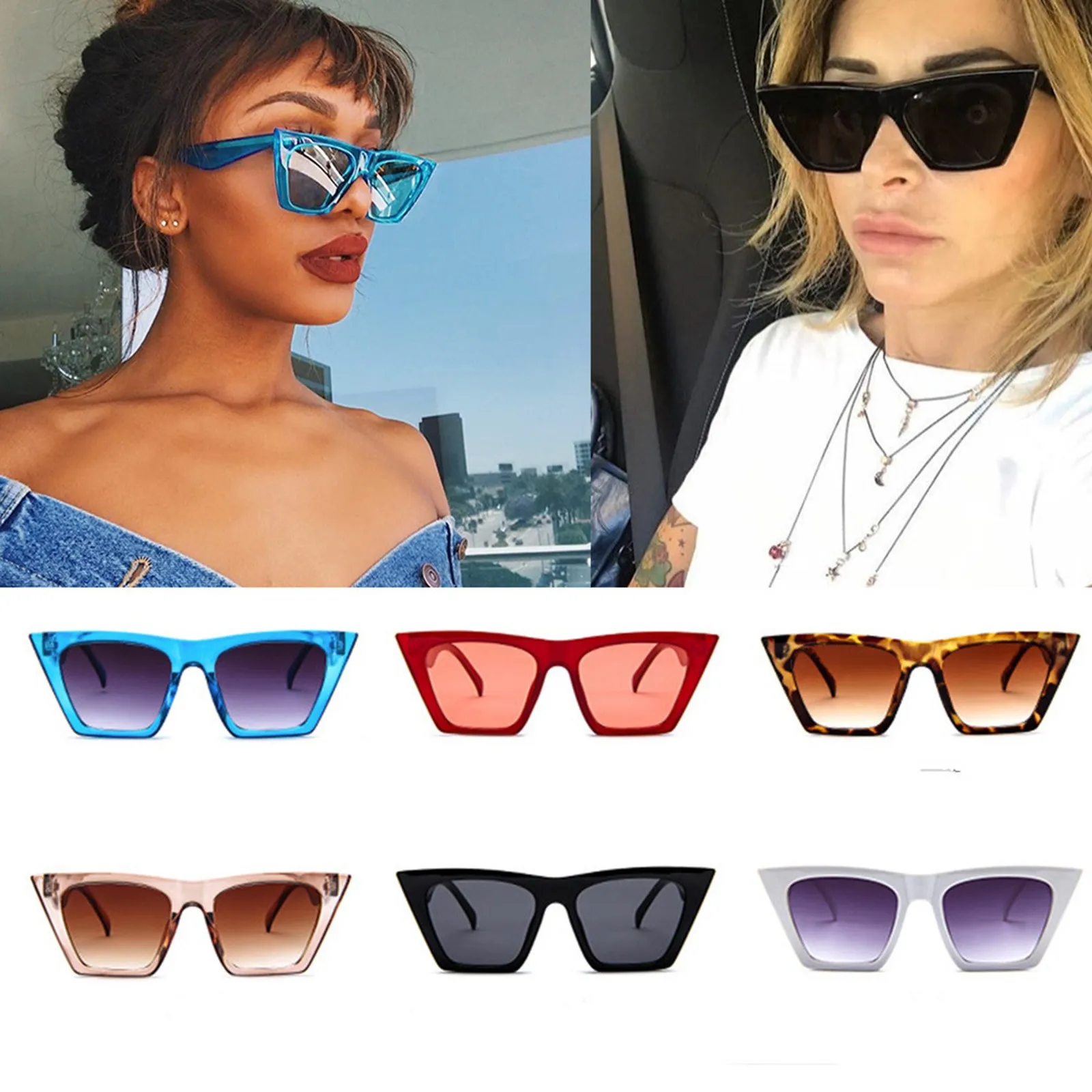 Vintage Cat Eye Sunglasses Woman Retro Shades Black Sun Glasses Female Fashion Small Frame Mirror Square Oculos De Sol
Vintage Cat Eye Sunglasses Woman Retro Shades Black Sun Glasses Female Fashion Small Frame Mirror Square Oculos De Sol