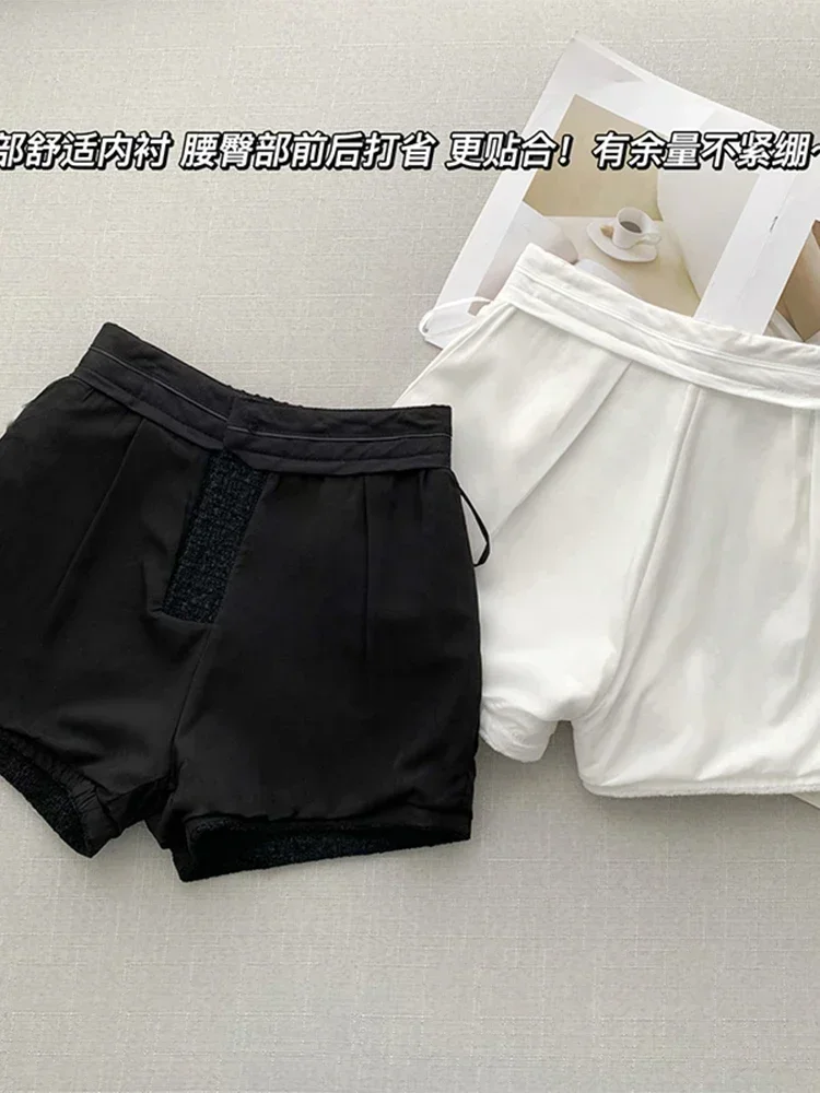 Women Solid Color Short Pants A Line High Waist New Loose Trousers Female Y2K Tweed Design Vintage Simple Basic Spring Autumn
Women Solid Color Short Pants A Line High Waist New Loose Trousers Female Y2K Tweed Design Vintage Simple Basic Spring Autumn
