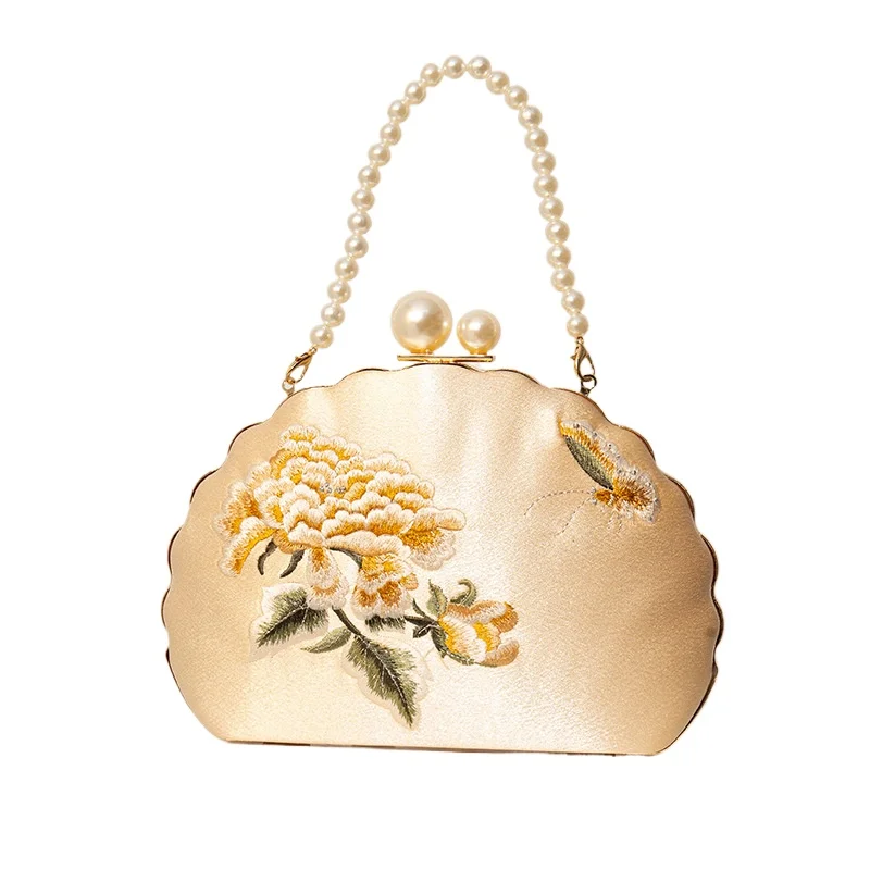 Вечерняя сумка с цветочной вышивкой в китайском стиле, жемчужное бисерное верхняя ручка, женское платье Cheongsam, банкетная сумка, вечерние, свадебный клатч
Вечерняя сумка с цветочной вышивкой в китайском стиле, жемчужное бисерное верхняя ручка, женское платье Cheongsam, банкетная сумка, вечерние, свадебный клатч