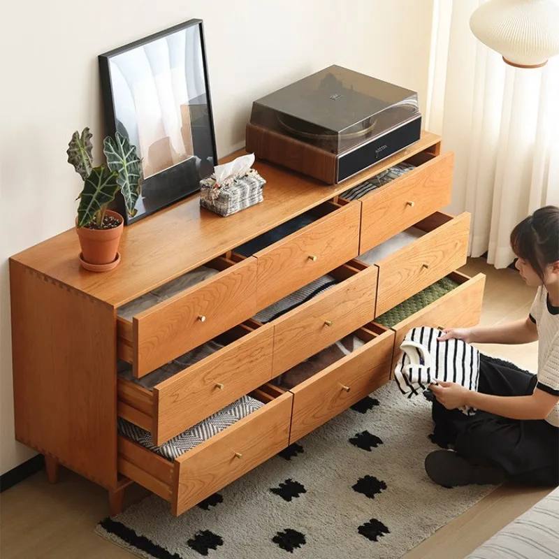 Nordic style log nine chest cabinet Nordic all solid wood bedroom Japanese furniture storage cabinet Cherry wood locker
Nordic style log nine chest cabinet Nordic all solid wood bedroom Japanese furniture storage cabinet Cherry wood locker
