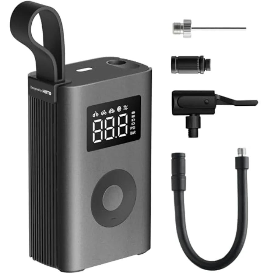 Air Pump ADV Tire Inflator Portable Air Compressor with Digital Pressure Gauge 150PSI Electric Tire Pump with 2*2000 mAh Batter
Air Pump ADV Tire Inflator Portable Air Compressor with Digital Pressure Gauge 150PSI Electric Tire Pump with 2*2000 mAh Batter