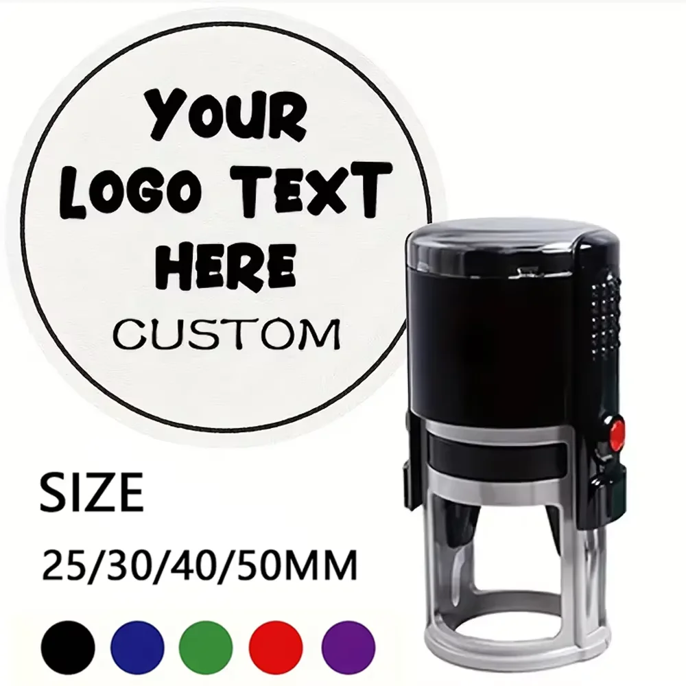 Custom Self-Inking Stamp 25/30/40/50mm Round LOGO Design Personalized Text Press-type Inking Stamp for Wedding Invitation Envelo
Custom Self-Inking Stamp 25/30/40/50mm Round LOGO Design Personalized Text Press-type Inking Stamp for Wedding Invitation Envelo