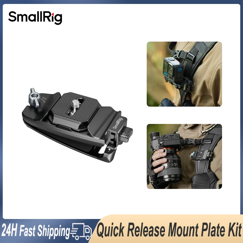 Smallrig Backpack Camera Clip Quick Release Shoulder Mount Plate Kit For Insta360 DJI Action Cameras Mirrorless DSLR Cameras
Smallrig Backpack Camera Clip Quick Release Shoulder Mount Plate Kit For Insta360 DJI Action Cameras Mirrorless DSLR Cameras