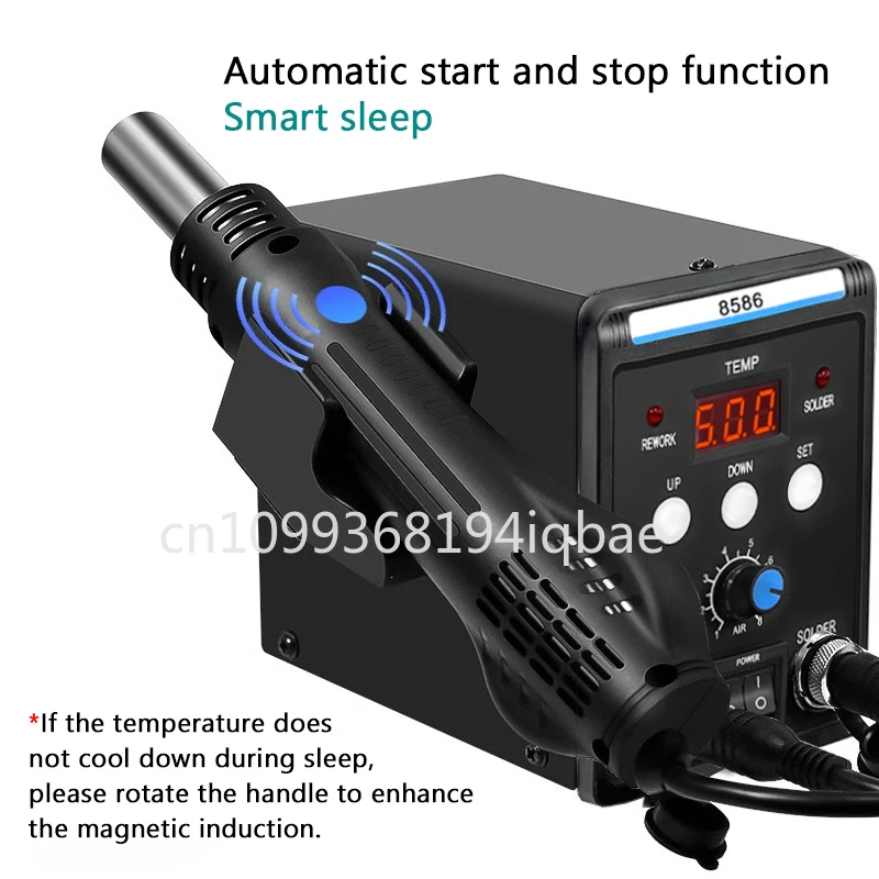 High-Power 8586 Type Air Gun Soldering Iron 2-In-1 Panel Desoldering Station for Mobile Phone Repair Hot Air Station
High-Power 8586 Type Air Gun Soldering Iron 2-In-1 Panel Desoldering Station for Mobile Phone Repair Hot Air Station
