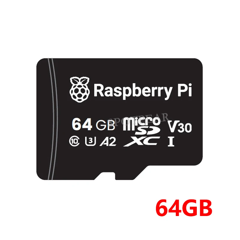 Официальная оригинальная SD-карта Raspberry Pi 32 ГБ/64 ГБ, разработанная скоростью Raspberry Pi: C10, U3, V30, A2 для Raspberry Pi
Официальная оригинальная SD-карта Raspberry Pi 32 ГБ/64 ГБ, разработанная скоростью Raspberry Pi: C10, U3, V30, A2 для Raspberry Pi