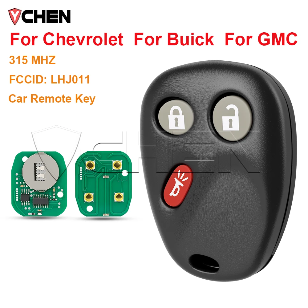 Remote LHJ011 Key Fob For Chevrolet Equinox Tahoe Avalanche Silverado For Buick For GMC H2 315Mhz for Cadillac Escalade 3 btn
Remote LHJ011 Key Fob For Chevrolet Equinox Tahoe Avalanche Silverado For Buick For GMC H2 315Mhz for Cadillac Escalade 3 btn