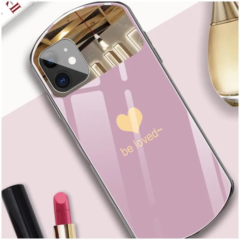 Luxury Cute Oval Heart-shaped Tempered Glass Phone Case For iPhone 16 15 14 13 12 11 Pro XS max X SE Plus Mirror Silicone Cover
Luxury Cute Oval Heart-shaped Tempered Glass Phone Case For iPhone 16 15 14 13 12 11 Pro XS max X SE Plus Mirror Silicone Cover