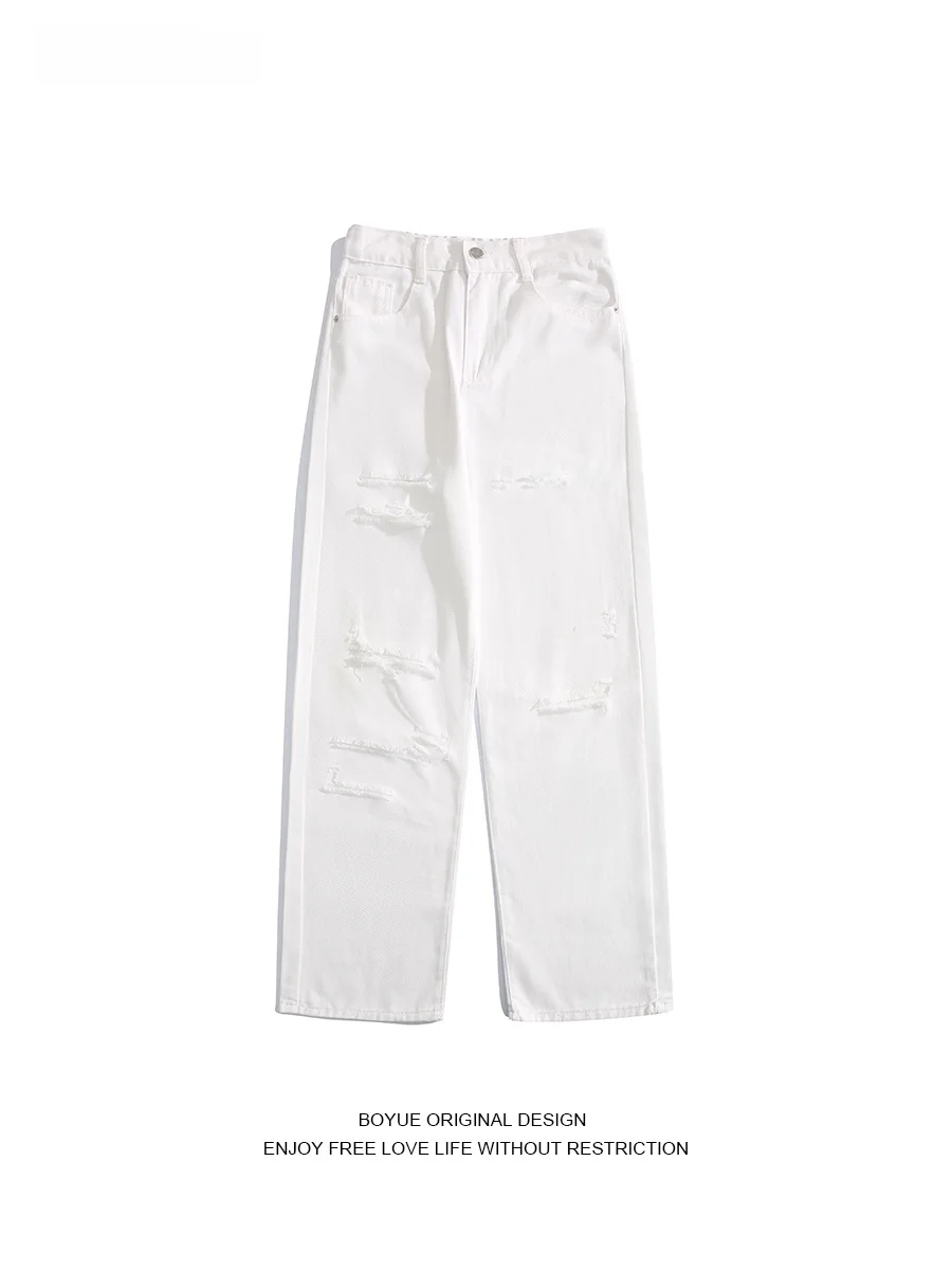 Boyue Japanese Sle White Ripped Straight Leg Jeans Men's Faion Casual Brand Denim Pants Tear Design Straight Tube Long Tr...
Boyue Japanese Sle White Ripped Straight Leg Jeans Men's Faion Casual Brand Denim Pants Tear Design Straight Tube Long Tr...