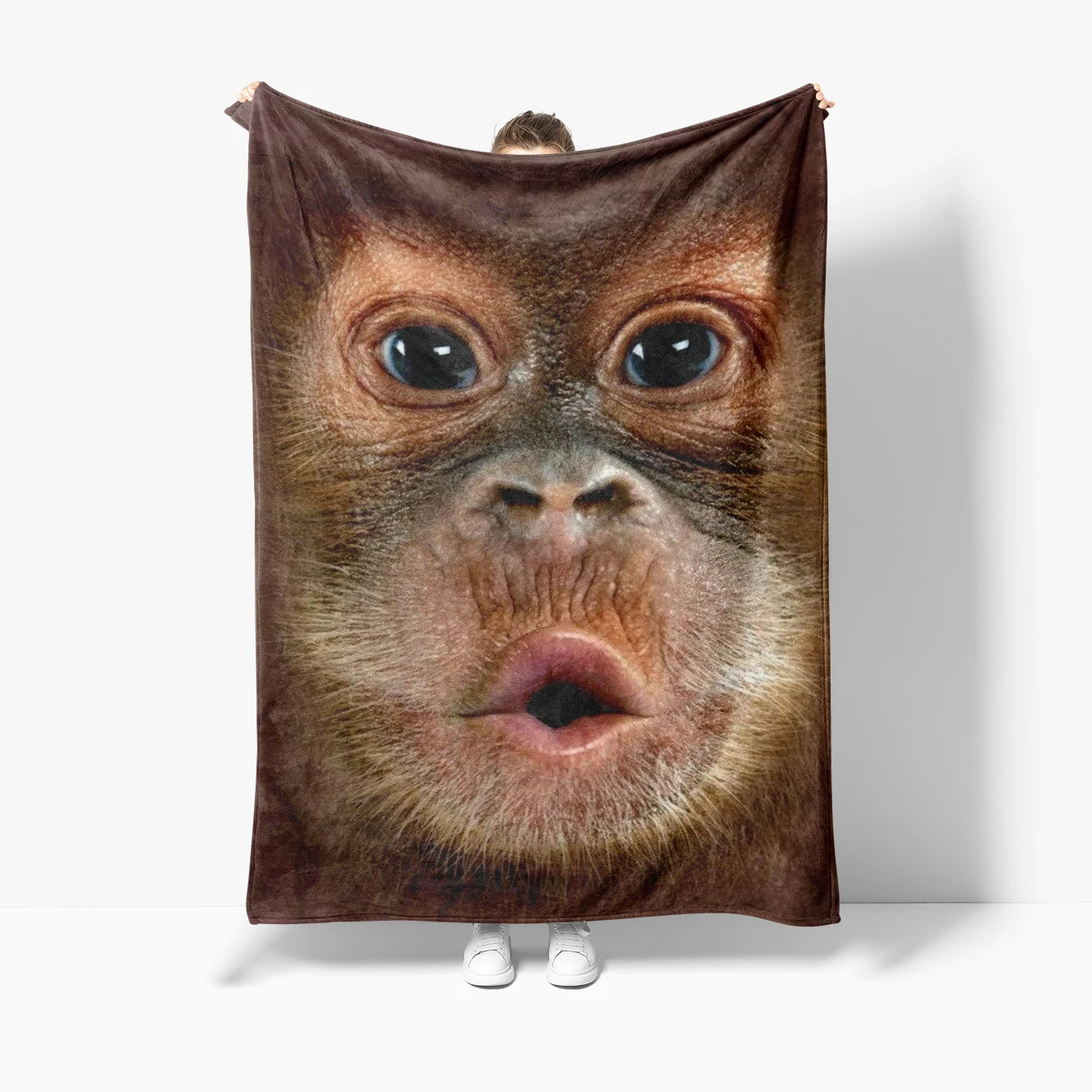 Humorous Hip Hop-Themed Monkey Blanket - Machine Washable, Versatile for Couch, Bed, Office Naps
Humorous Hip Hop-Themed Monkey Blanket - Machine Washable, Versatile for Couch, Bed, Office Naps
