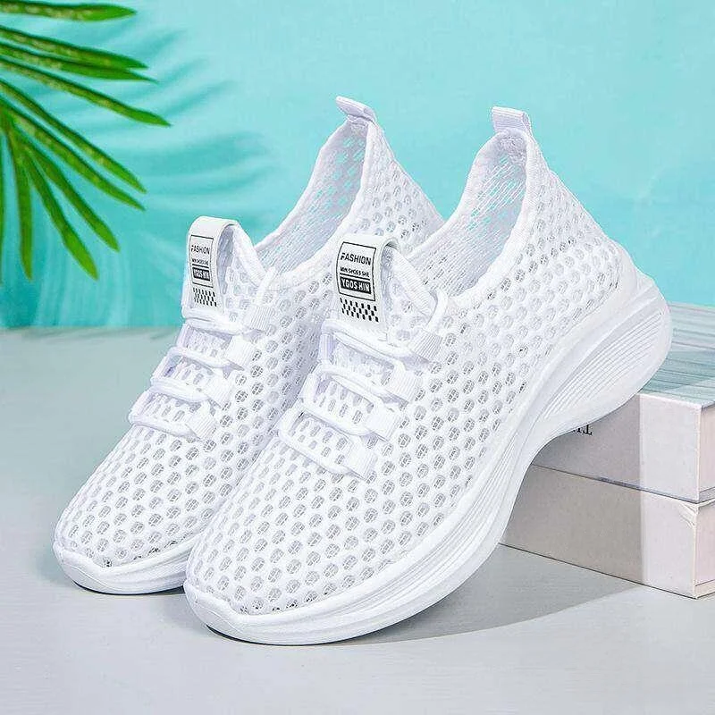 Women's White Casual Shoes Breathable Mesh Old Beijing Cloth Shoes Summer Lightweight Soft Upgraded Version Flat Rubber Sole
Women's White Casual Shoes Breathable Mesh Old Beijing Cloth Shoes Summer Lightweight Soft Upgraded Version Flat Rubber Sole