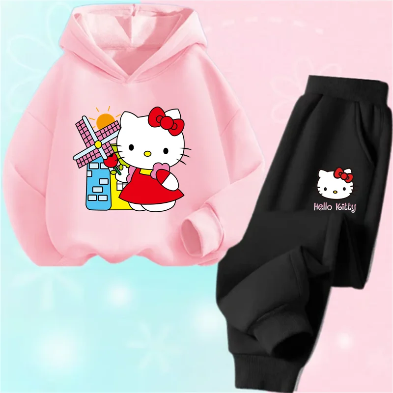 Hello Kitty Girls Kids hoodie Set 3-14 Spring Girls Boys Birthday Gift Fashion casual hoodie + pants
Hello Kitty Girls Kids hoodie Set 3-14 Spring Girls Boys Birthday Gift Fashion casual hoodie + pants