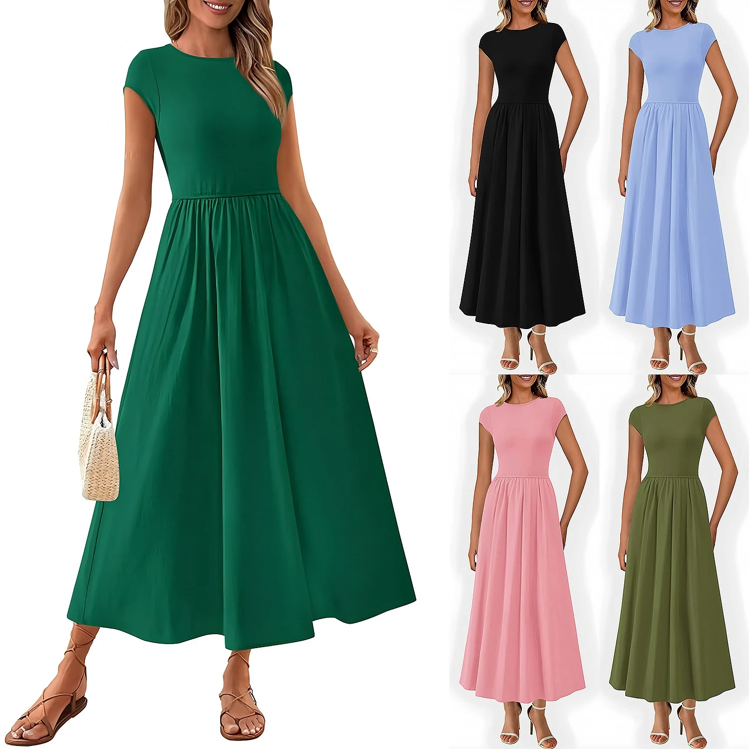Summer Elegant Maxi Dress Floral Printed Long Dresses for Women Beach Party Evening Gown Matching Set
Summer Elegant Maxi Dress Floral Printed Long Dresses for Women Beach Party Evening Gown Matching Set