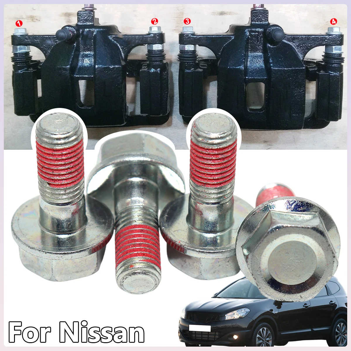 Front Brake Caliper Cylinder Slider Guide Pin For Nissan Navara D40 Qashqai +2 J10 Twin Pot Fixing Bracket Disc Bolts Repair Kit
Front Brake Caliper Cylinder Slider Guide Pin For Nissan Navara D40 Qashqai +2 J10 Twin Pot Fixing Bracket Disc Bolts Repair Kit