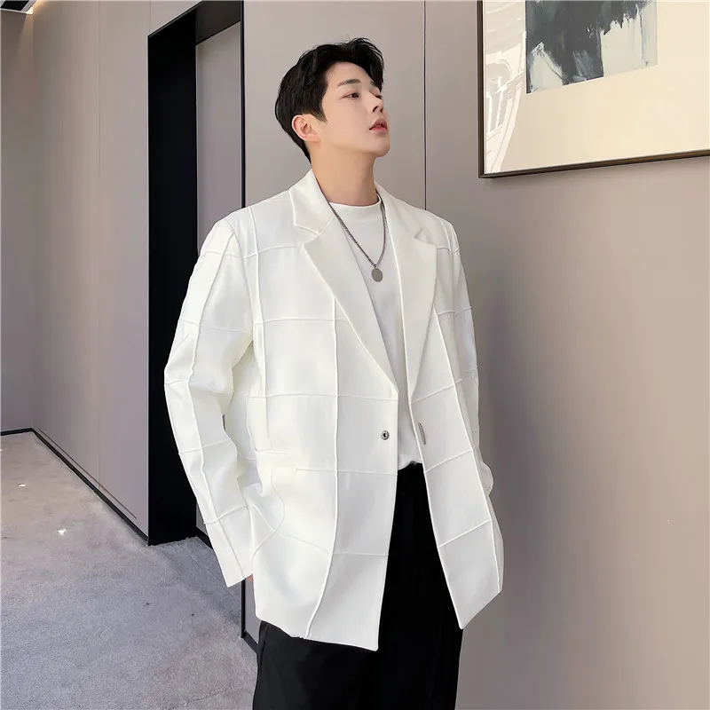 Весенний новый мужской костюм в корейском стиле: модный, необычный, с высоким качеством, в западном стиле
Весенний новый мужской костюм в корейском стиле: модный, необычный, с высоким качеством, в западном стиле